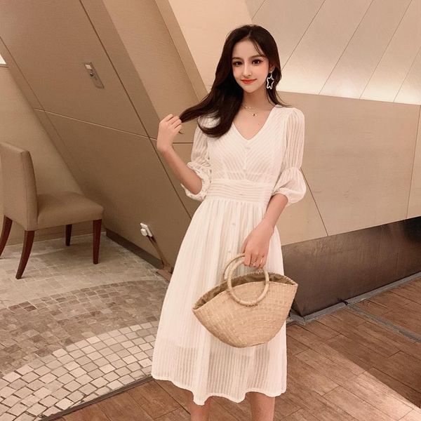 casual dresses in the summer of 2021 s spot - 1849 # to film small han edition dress pure color video ~ v collar waist chiffon, Black;gray
casual dresses in the summer of 2021 s spot - 1849 # to film small han edition dress pure color video ~ v collar waist chiffon, Black;gray