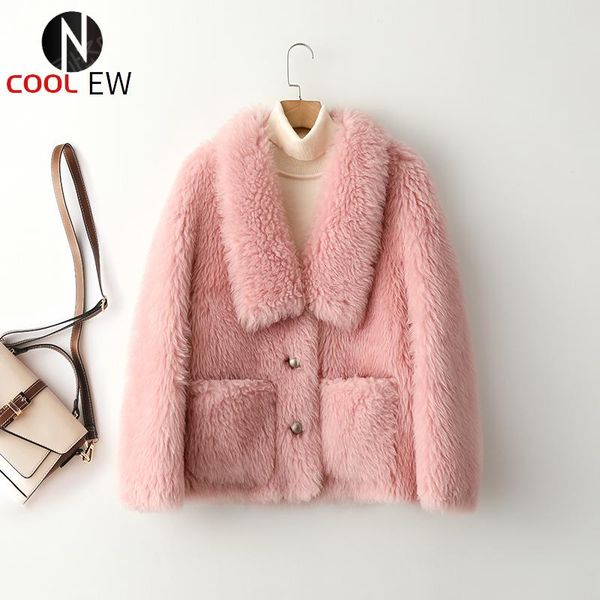 women's fur & faux ptslan 2021 original wool outerwear winter fashion good quality square collar female coat short7621, Black
women's fur & faux ptslan 2021 original wool outerwear winter fashion good quality square collar female coat short7621, Black