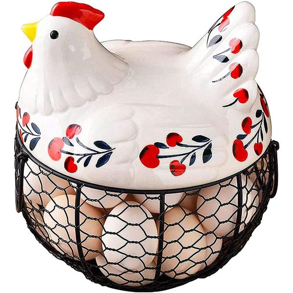 storage baskets chicken egg skelter for fresh eggs,black metal mesh wire ceramic holder countertop
storage baskets chicken egg skelter for fresh eggs,black metal mesh wire ceramic holder countertop