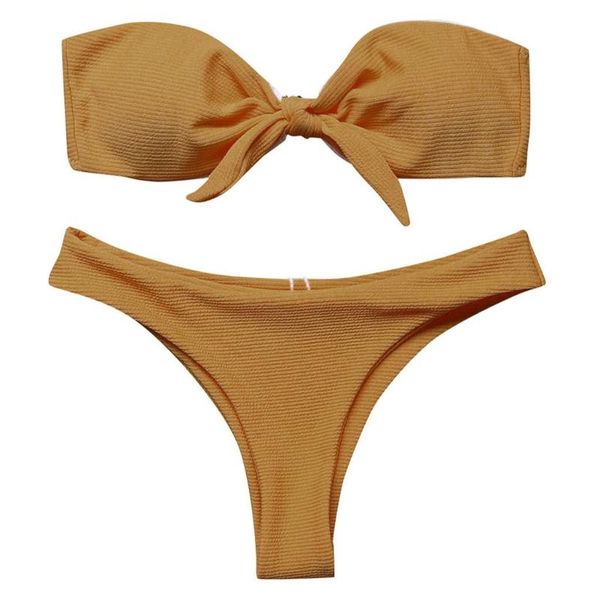 women's swimwear beach bikini sets solid bow tie high cut bandeau set two piece swimsuit biquinis 2021, White;black
women's swimwear beach bikini sets solid bow tie high cut bandeau set two piece swimsuit biquinis 2021, White;black