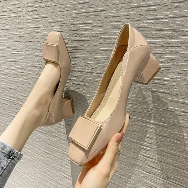dress shoes square toe shallow thick for women korean concise style buckle design wholesale, Black
dress shoes square toe shallow thick for women korean concise style buckle design wholesale, Black