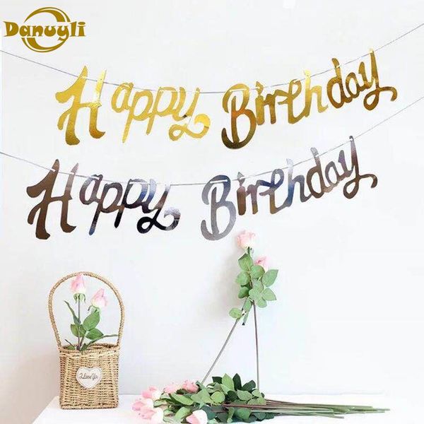gold and silver happy birthday bunting party decoration for adults kids baby flag
gold and silver happy birthday bunting party decoration for adults kids baby flag