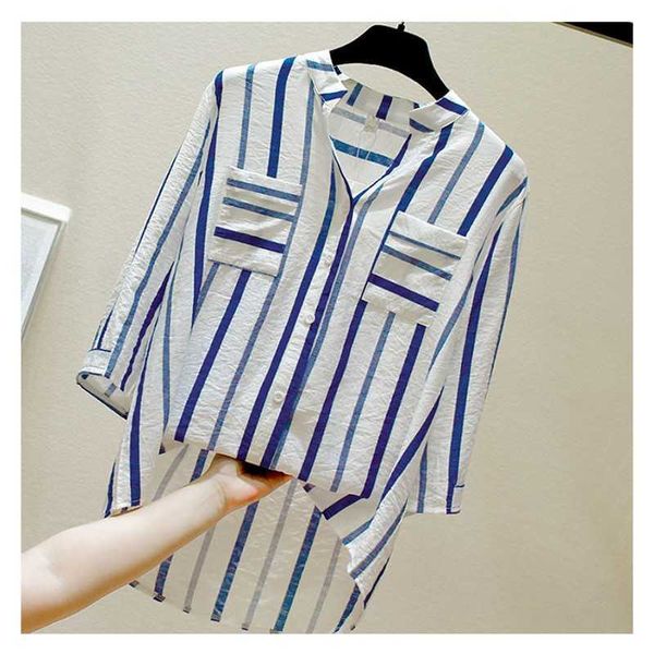 summer womens striped buttons tie front tee bandage ladies short sleeve women shirt beach casual blusas shirt 210601, White
summer womens striped buttons tie front tee bandage ladies short sleeve women shirt beach casual blusas shirt 210601, White