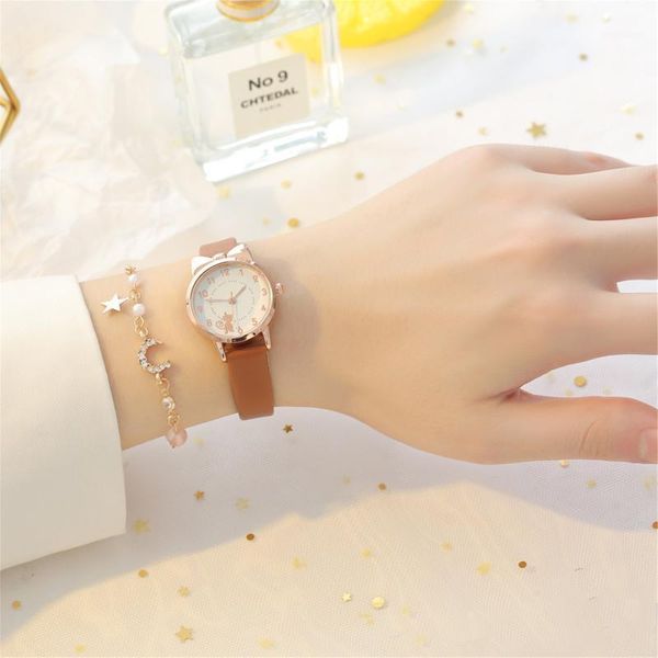 2pcs set retro brown women watches qualities small ladies wristwatches vintage leather bracelet watch fashion brand female clock, Slivery;brown
2pcs set retro brown women watches qualities small ladies wristwatches vintage leather bracelet watch fashion brand female clock, Slivery;brown