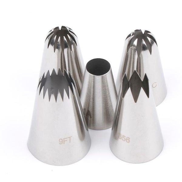 baking & pastry tools 5 pcs/set large metal cake cream decoration tips stainless steel piping icing nozzles fondant decor tip
baking & pastry tools 5 pcs/set large metal cake cream decoration tips stainless steel piping icing nozzles fondant decor tip
