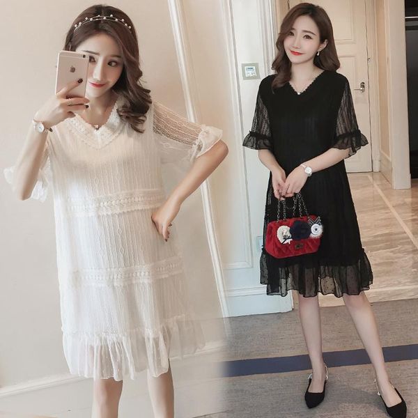 maternity dress spring autumn short sleeve easy matching loose stylish pregnant women mom dresses, White
maternity dress spring autumn short sleeve easy matching loose stylish pregnant women mom dresses, White