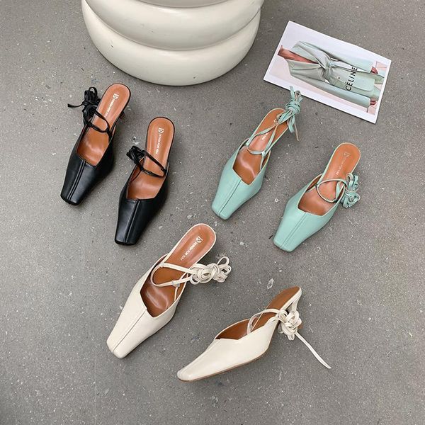 sandals fashion women square toe cross strap lace up ankle bandage thin high heels solid color black/beige/green party pumps shoes 35-39
sandals fashion women square toe cross strap lace up ankle bandage thin high heels solid color black/beige/green party pumps shoes 35-39