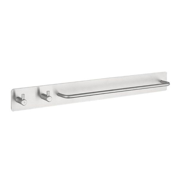 self-adhesive brushed finish stainless steel towel bar rack with hook bathroom hand bath holder storage organizer 28gf racks
self-adhesive brushed finish stainless steel towel bar rack with hook bathroom hand bath holder storage organizer 28gf racks