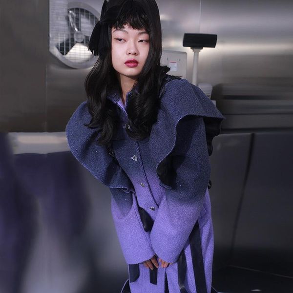 women's wool & blends gradual loose fit color ruffle bow knot woolen coat parkas long sleeve women fashion autumn winter 2021 1dd3379, Black
women's wool & blends gradual loose fit color ruffle bow knot woolen coat parkas long sleeve women fashion autumn winter 2021 1dd3379, Black