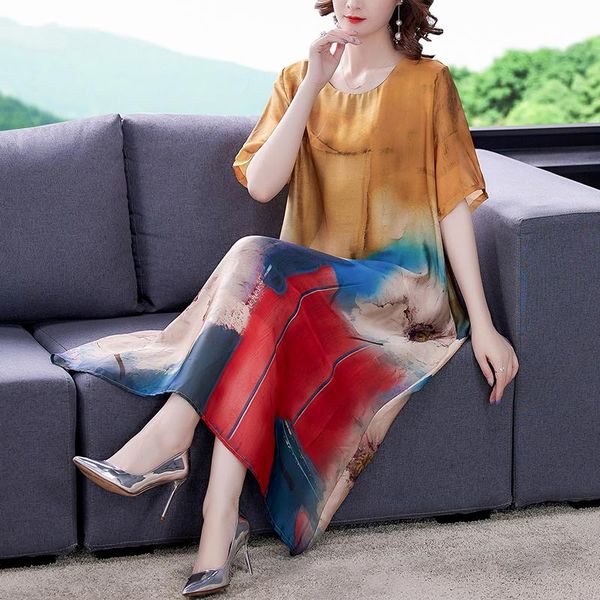 casual dresses summer boho floral mulberry silk maxi elegant party vestidos 2021 women vintage 4xl plus size chiffon midi dress, Black;gray
casual dresses summer boho floral mulberry silk maxi elegant party vestidos 2021 women vintage 4xl plus size chiffon midi dress, Black;gray