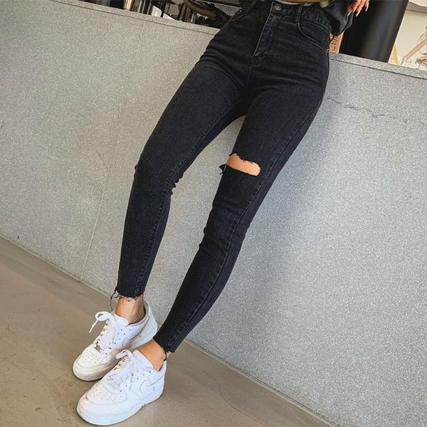 high waist tassel ripped holes denim pants female trousers pencil jeans women skinny black women's, Blue
high waist tassel ripped holes denim pants female trousers pencil jeans women skinny black women's, Blue