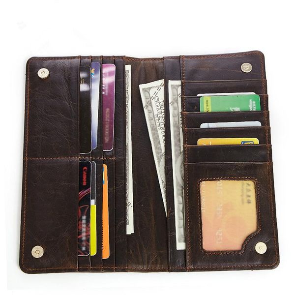 wallets 2021 fashion retro style men wallet oil wax cowhide long genuine leather male purse phone bag, Red;black
wallets 2021 fashion retro style men wallet oil wax cowhide long genuine leather male purse phone bag, Red;black