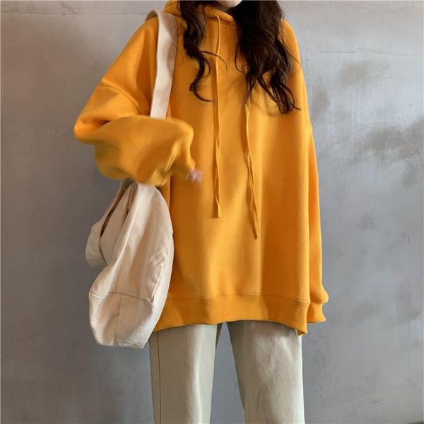 women's hoodies & sweatshirts korean style loose lazy all-match mid-length coat split hooded pullover fashion, Black
women's hoodies & sweatshirts korean style loose lazy all-match mid-length coat split hooded pullover fashion, Black