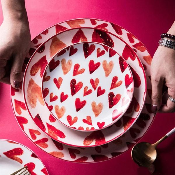 dishes & plates creative bone china love red stroke ceramic plate western steak salad dessert cake sushi home kitchen storage decorative
dishes & plates creative bone china love red stroke ceramic plate western steak salad dessert cake sushi home kitchen storage decorative