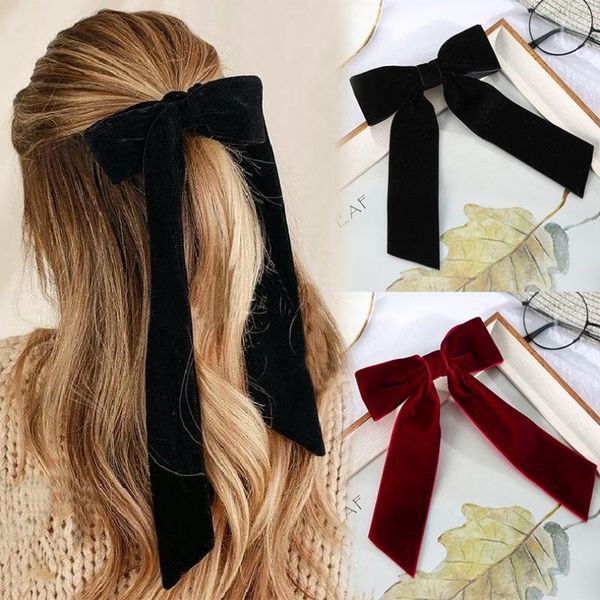 hair accessories vintage big large velvet bow hairpins barrettes for women girls wedding long ribbon korean clip hairgrip
hair accessories vintage big large velvet bow hairpins barrettes for women girls wedding long ribbon korean clip hairgrip