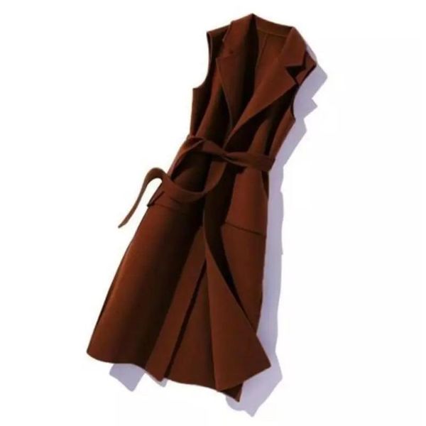 women's vests woolen waistcoat female slim pockets autumn long vest sleeveless jacket winter coat womenclothes with belt outwear gilet, Black;white
women's vests woolen waistcoat female slim pockets autumn long vest sleeveless jacket winter coat womenclothes with belt outwear gilet, Black;white