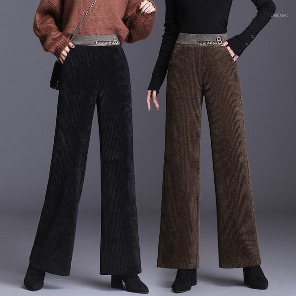 women's pants & capris -5xl plus size casual women trousers 2021 winter fashion striped wide leg high waist thicken corduroy female, Black;white
women's pants & capris -5xl plus size casual women trousers 2021 winter fashion striped wide leg high waist thicken corduroy female, Black;white