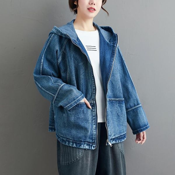 women's jackets ladies jeans short 2021 spring hooded girl's denim jacket big size coat student jean, Black;brown
women's jackets ladies jeans short 2021 spring hooded girl's denim jacket big size coat student jean, Black;brown