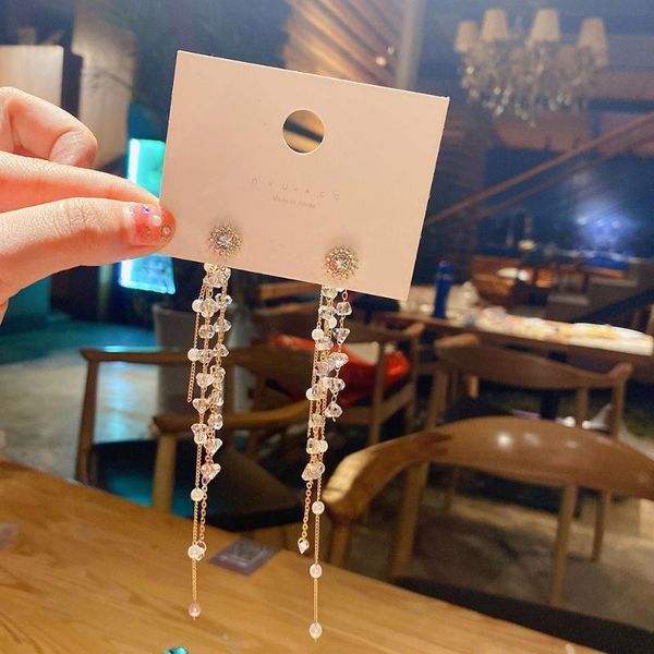 dangle & chandelier s925 needle super long pearl crystal chain tassel earrings korean fashion two wears jewelry accessories, Silver
dangle & chandelier s925 needle super long pearl crystal chain tassel earrings korean fashion two wears jewelry accessories, Silver