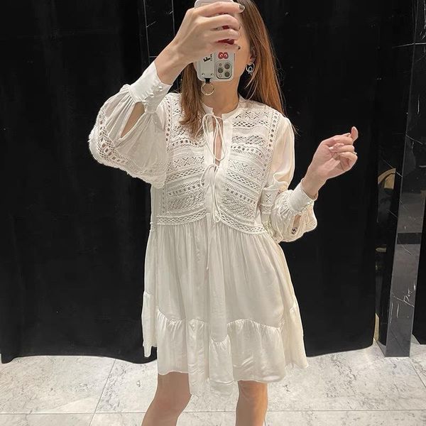 casual dresses women's summer white dress hollow vintage lace french brand ruffled elegant party women, Black;gray
casual dresses women's summer white dress hollow vintage lace french brand ruffled elegant party women, Black;gray