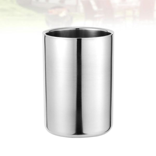 1pc stainless steel double layers water cup household toothbrush gargle (280ml silver) mugs
1pc stainless steel double layers water cup household toothbrush gargle (280ml silver) mugs