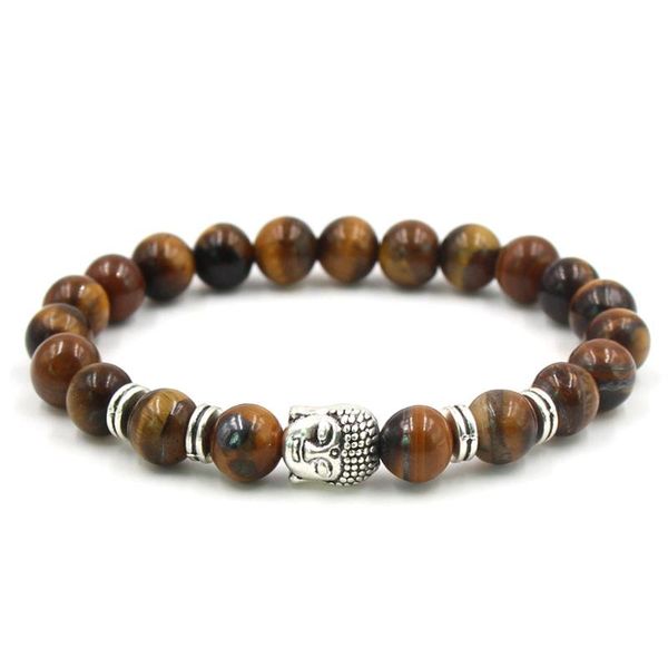 link, chain 8mm red leopard skin agate stone men's and women's buddha head elastic thread bracelet yoga, Black
link, chain 8mm red leopard skin agate stone men's and women's buddha head elastic thread bracelet yoga, Black