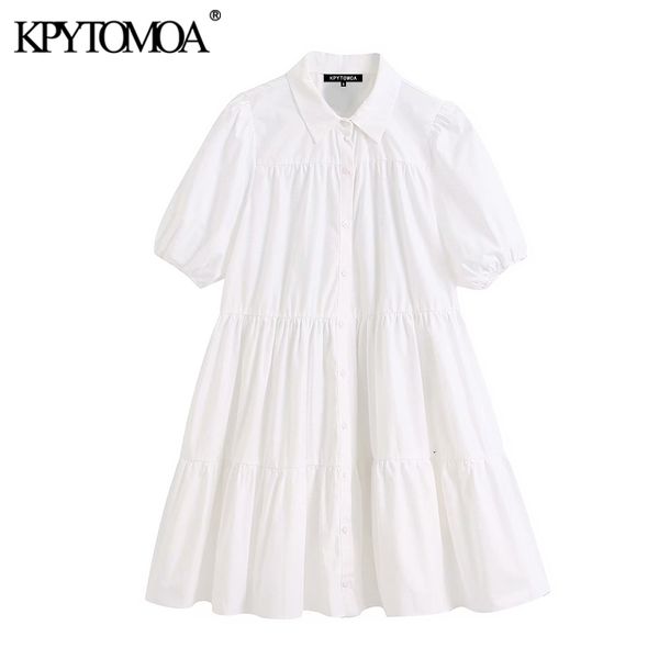 women sweet fashion ruffled white mini dress vintage lapel collar puff sleeve female dresses chic vestidos mujer 210416, Black;gray
women sweet fashion ruffled white mini dress vintage lapel collar puff sleeve female dresses chic vestidos mujer 210416, Black;gray