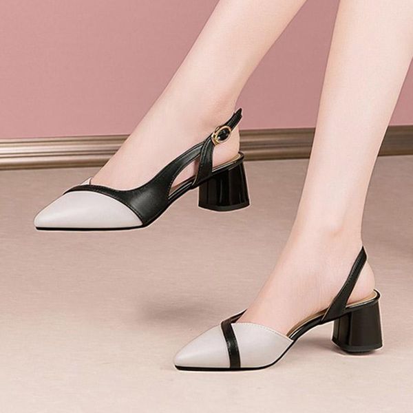 women sandals 2021 summer shoes woman pumps back strap pointed toe high heels dress patchwrok slingback sandalias 9245n, Black
women sandals 2021 summer shoes woman pumps back strap pointed toe high heels dress patchwrok slingback sandalias 9245n, Black