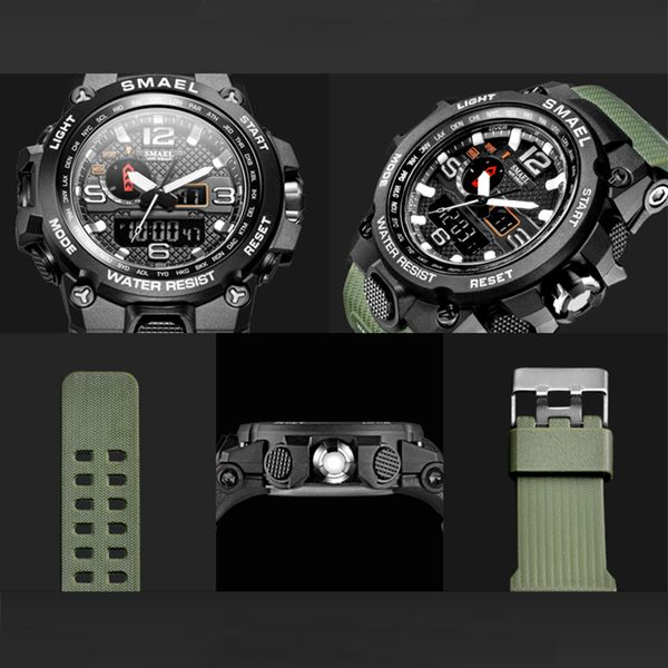 smael brand men fashion waterproof satch analog quartz watch mens sport watches casual digital clock male relogio masculinog, Slivery;brown
smael brand men fashion waterproof satch analog quartz watch mens sport watches casual digital clock male relogio masculinog, Slivery;brown