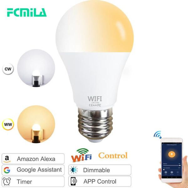bulbs wifi smart light bulb b22 e27 led lamp work with alexa/google home 110v 220v warm+white dimmable timer function
bulbs wifi smart light bulb b22 e27 led lamp work with alexa/google home 110v 220v warm+white dimmable timer function