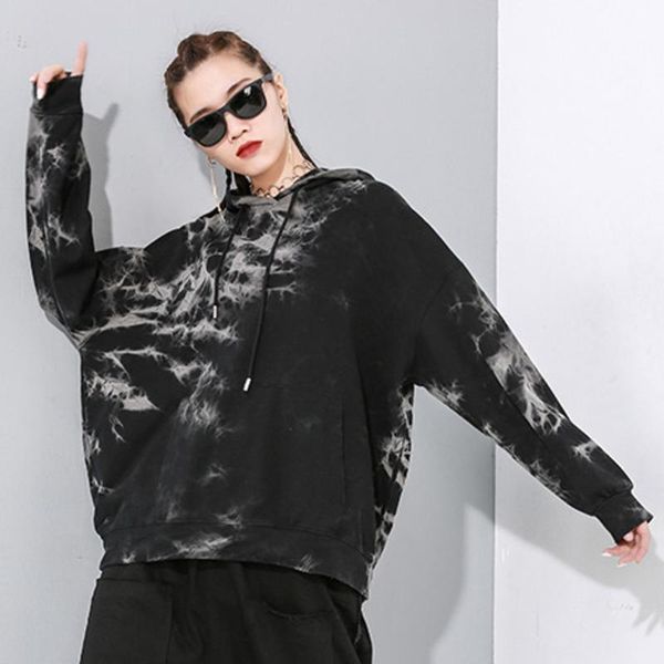 women's hoodies & sweatshirts qing mo black women hooded sweatshirt 2021 tie dye with large pocket female drawstring zqy2781
women's hoodies & sweatshirts qing mo black women hooded sweatshirt 2021 tie dye with large pocket female drawstring zqy2781
