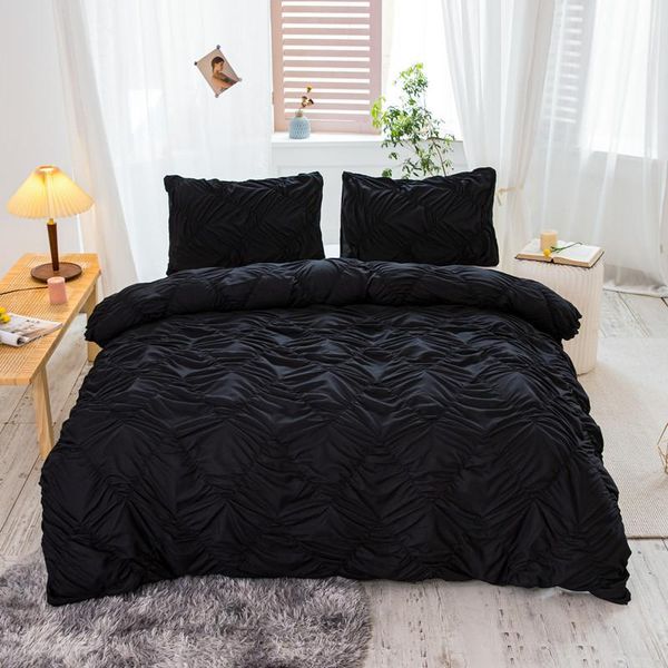 bedding sets 2/3pcs wavy folds embroidered plain quilt cover luxury duvet pillowcases king size soft set
bedding sets 2/3pcs wavy folds embroidered plain quilt cover luxury duvet pillowcases king size soft set