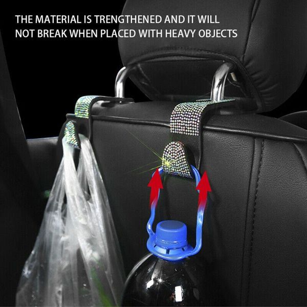car organizer rhinestone + metal multifunction back seat hook shiny bling crystal handbag headrest hanger brand high quality
car organizer rhinestone + metal multifunction back seat hook shiny bling crystal handbag headrest hanger brand high quality