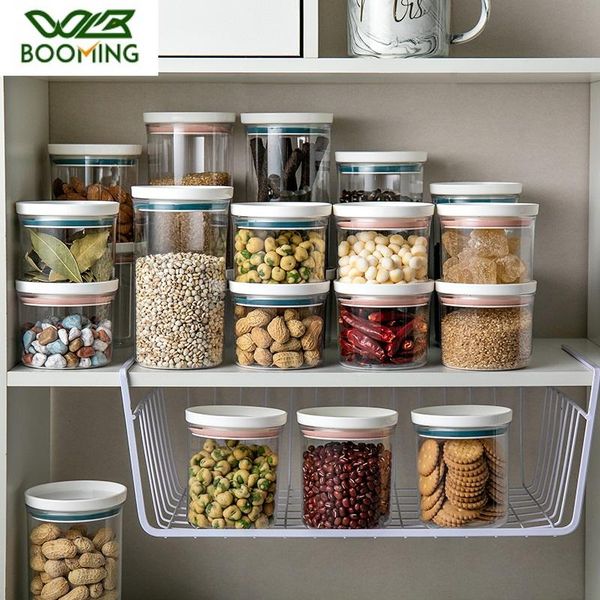 different color sealed ring bottles kitchen storage box transparent canister keep fresh clear container & jars
different color sealed ring bottles kitchen storage box transparent canister keep fresh clear container & jars