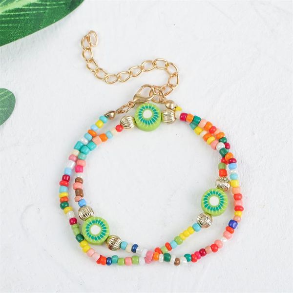 beaded, strands bohemian multicolor glass beads handmade beaded double layer bracelets for women girls polymer clay fruit kiwi bracelet gift, Black
beaded, strands bohemian multicolor glass beads handmade beaded double layer bracelets for women girls polymer clay fruit kiwi bracelet gift, Black
