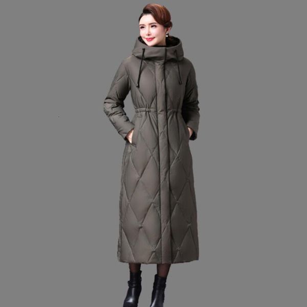 down 90% white duck female overcoat slim winter jacket x-long thick warm women down coat hooded parka plus size, Black
down 90% white duck female overcoat slim winter jacket x-long thick warm women down coat hooded parka plus size, Black