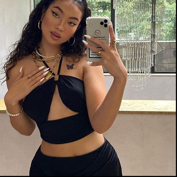 blouse hollow backless halter women camis camisole chest wrap vest spaghetti strap t shirt bodycon y2k crop, White
blouse hollow backless halter women camis camisole chest wrap vest spaghetti strap t shirt bodycon y2k crop, White