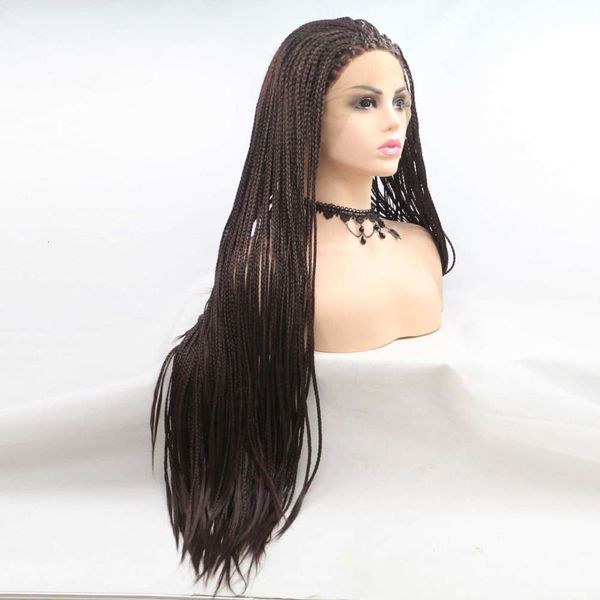 movie star same front lace chemical fiber three strand braided wig brown, Black;brown
movie star same front lace chemical fiber three strand braided wig brown, Black;brown