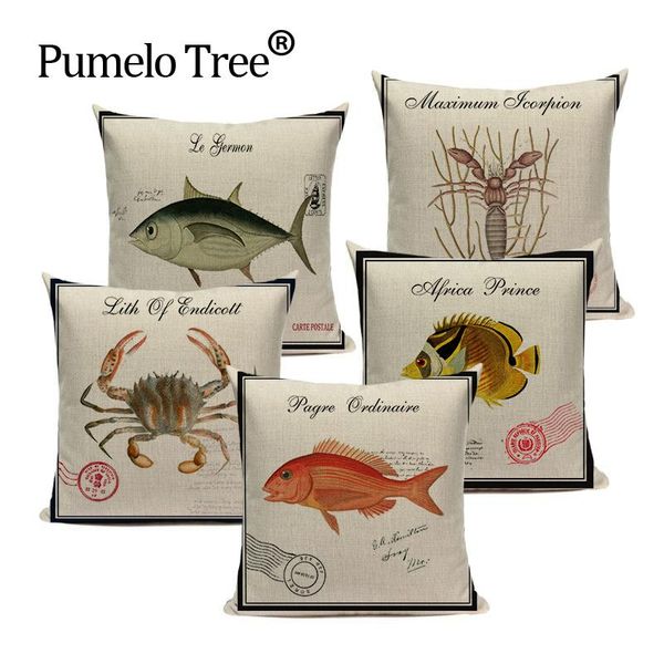 cushion/decorative pillow ocean style throw pillows linen marine creature cojines 45cmx45cm fish shrimp square home sofa car decorative cush
cushion/decorative pillow ocean style throw pillows linen marine creature cojines 45cmx45cm fish shrimp square home sofa car decorative cush