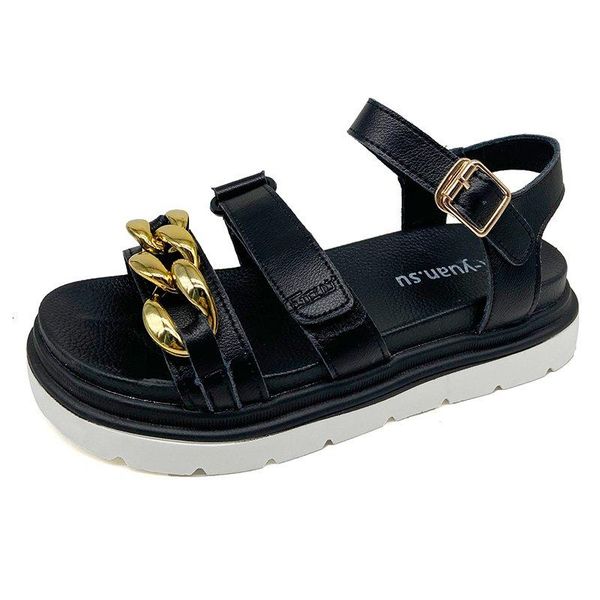 dress shoes 2021 women sandals platform fashion metal chain soft leather casual open toe female comfortable summer beach sandalias, Black
dress shoes 2021 women sandals platform fashion metal chain soft leather casual open toe female comfortable summer beach sandalias, Black