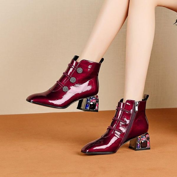 boots mljuese 2021 women ankle cow leather lace up winter short plush crystal red color high heels party, Black
boots mljuese 2021 women ankle cow leather lace up winter short plush crystal red color high heels party, Black