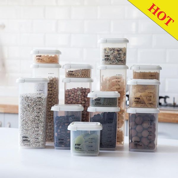 storage bottles & jars kitchen transparent box sealed jar grains beans organizer containers refrigerator boxes with scale
storage bottles & jars kitchen transparent box sealed jar grains beans organizer containers refrigerator boxes with scale