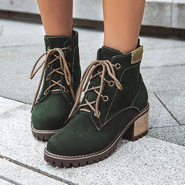 boots botas mujer invierno 2021 fashion pure color round toe lace-up chunky heels vintage women, Black
boots botas mujer invierno 2021 fashion pure color round toe lace-up chunky heels vintage women, Black