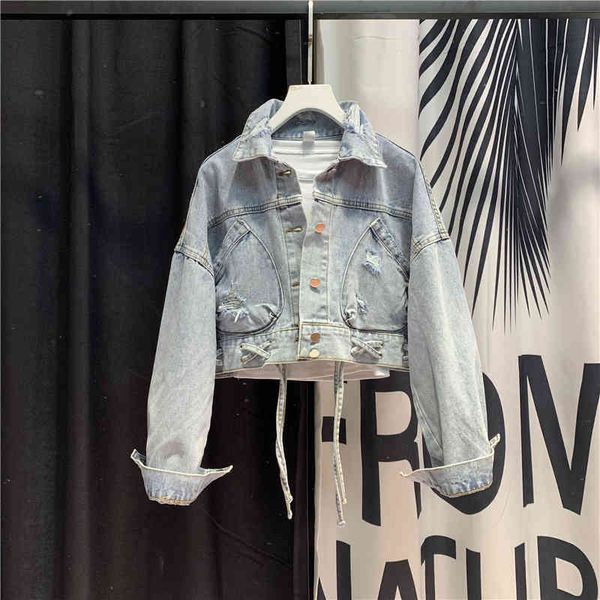 women's jackets european-style women's coat, short jacket, retro jeans with holes in them. r8ia, Black;brown
women's jackets european-style women's coat, short jacket, retro jeans with holes in them. r8ia, Black;brown