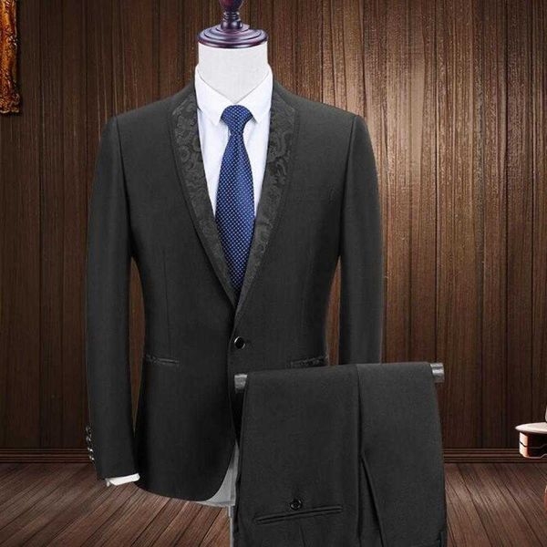 men's suits & blazers solid-colored male suit size big two sets lean spring business formal wear homme mariage hfbw, White;black
men's suits & blazers solid-colored male suit size big two sets lean spring business formal wear homme mariage hfbw, White;black