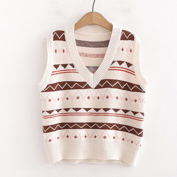 women's vests 2021 spring autumn sweater vest women korean v neck loose knitwear sleeveless jacket female soft chic knit tank, Black;white
women's vests 2021 spring autumn sweater vest women korean v neck loose knitwear sleeveless jacket female soft chic knit tank, Black;white
