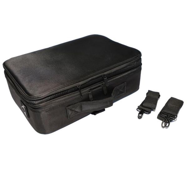 cosmetic bags & cases professional high-capacity multilayer portable travel makeup bag with shoulder strap size l black women case
cosmetic bags & cases professional high-capacity multilayer portable travel makeup bag with shoulder strap size l black women case