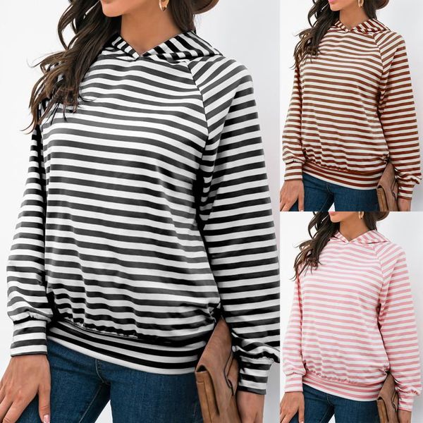 women's hoodies & sweatshirts for women round neck stripe printing long sleeve casual hooded ladies sweatshirt 2021 trendy autumn cloth, Black
women's hoodies & sweatshirts for women round neck stripe printing long sleeve casual hooded ladies sweatshirt 2021 trendy autumn cloth, Black