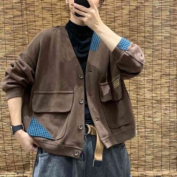 2021 autumn new literature and art stickers personalized cotton coat loose large size slim cardigan women's sweater, Black
2021 autumn new literature and art stickers personalized cotton coat loose large size slim cardigan women's sweater, Black