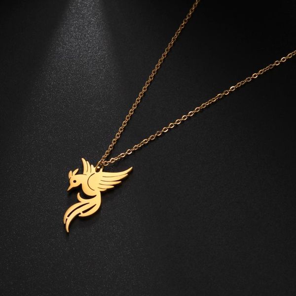 chains lemegeton phoenix bird animal hummingbird necklace stainless steel gold color clavicle chain necklaces for women men jewelry, Silver
chains lemegeton phoenix bird animal hummingbird necklace stainless steel gold color clavicle chain necklaces for women men jewelry, Silver